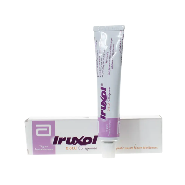 Iruxol Gel (Ируксол) Гель для очищения и заживления ран и ожогов, особенно плохо заживающих 15 г - изображение 3