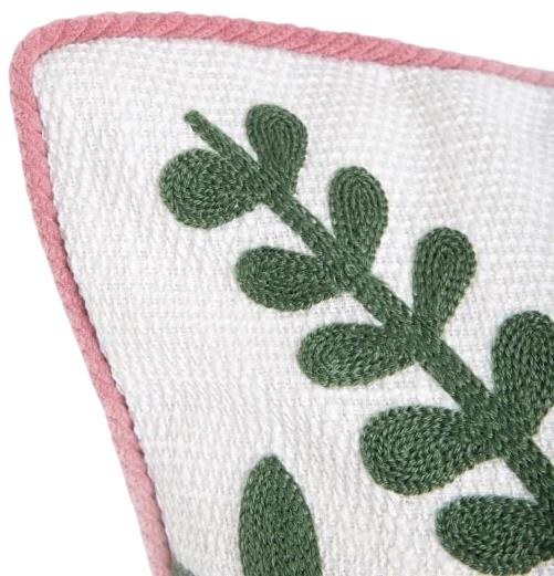 Наволочка Homla Alvor з вишитими квітами 45x45 см (5906496733864) - зображення 2