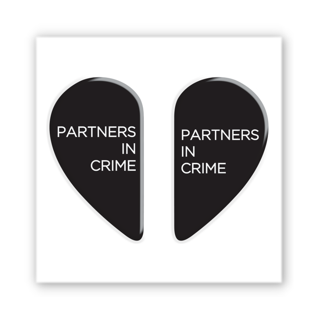 Объёмная 3D наклейка "Partners in Crime" стикер для декора телефона, ноутбука, блокнота SX-366 - изображение 2