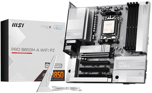 Материнська плата MSI PRO B850M-A WIFI PZ AMD B850 AM5 (PRO B850M-A WIFI PZ) - зображення 4