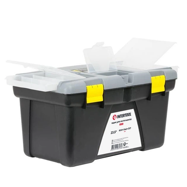 Ящик для інструменту 23.5" 600*340*317мм INTERTOOL BX-0323 - изображение 2