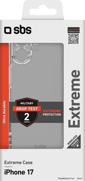 Etui SBS Extreme X2 do Apple iPhone 17 Transparent (TEUNBKEX2IP1763) - obraz 2