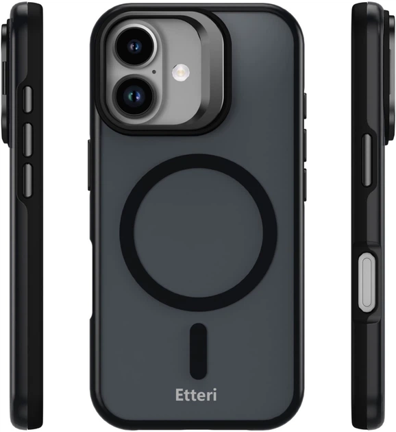 Etui Etteri Morning Fog do Apple iPhone 17 Black (5907582341963) - obraz 3