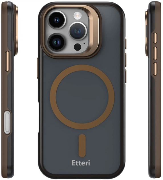 Чохол Etteri Morning Fog для Apple iPhone 16 Pro Brown (5907582342144) - зображення 3