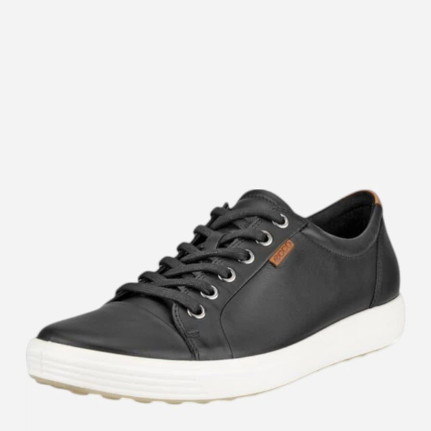 Жіночі кеди шкіряні низькі ECCO Soft 7 W 43000301001 36 Чорні (737431676268) - зображення 3