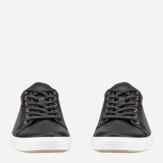 Жіночі кеди шкіряні низькі ECCO Soft 7 W 43000301001 36 Чорні (737431676268) - зображення 5