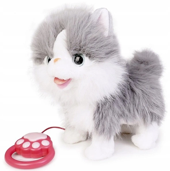 Kotek Artyk Natalia Collection chodzący na smyczy Biało-szary 18555 (5901811185557) - obraz 2