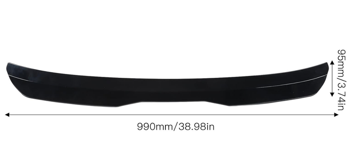 Спойлер на заднє скло універсальний (Gloss Black) Rear Roof Lip Strip дефлектор даху - зображення 3
