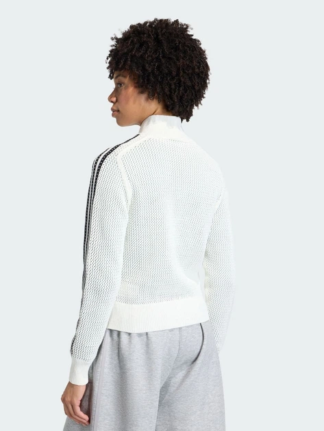 Кардиган женский Adidas Originals Knitted Crochet Firebird Track Top KC6496 L Off White (4068812685668) - изображение 2