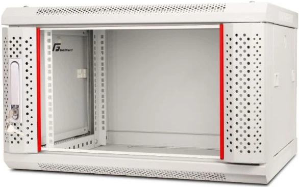 Шафа GETFORT 19" 6U підвісна 600 x 450 мм Сіра (WGF06-64EH-WGB) - зображення 2