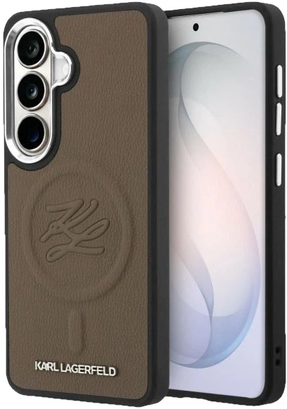 Чохол Karl Lagerfeld Embossed Ring Initials MagSafe для Samsung Galaxy S26 Brown (3666339612467) - зображення 3
