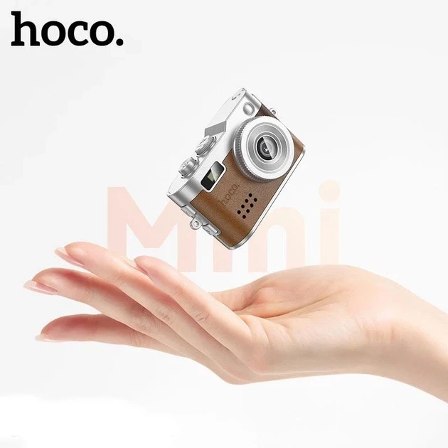 Фотоапарат HOCO DV210 Mini Digital Camera — ультракомпактна цифрова міні-камера з відео Full HD та фото 2 Мп, коричневий - Фото 3 Фотоапарат HOCO DV210 Mini Digital Camera — ультракомпактна цифрова міні-камера з відео Full HD та фото 2 Мп, коричневий - зображення 3