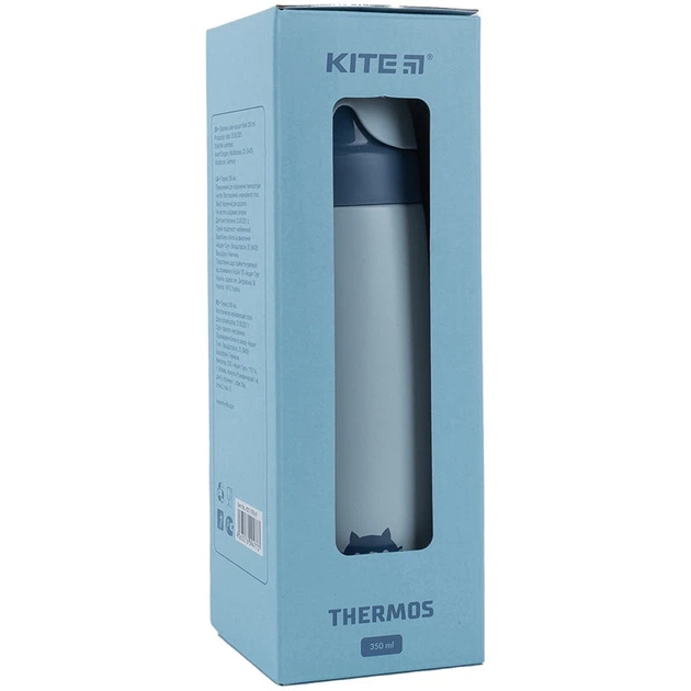 Термос Kite Сat K21-376-01, 350 мл, блакитний - зображення 5