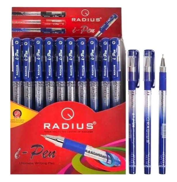Ручка масляна Radius I-Pen синій 50/300/1200 шт - Фото 2 Ручка масляна Radius I-Pen синій 50/300/1200 шт - изображение 2