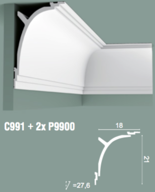Гладкий карниз Orac Decor C991 - изображение 2