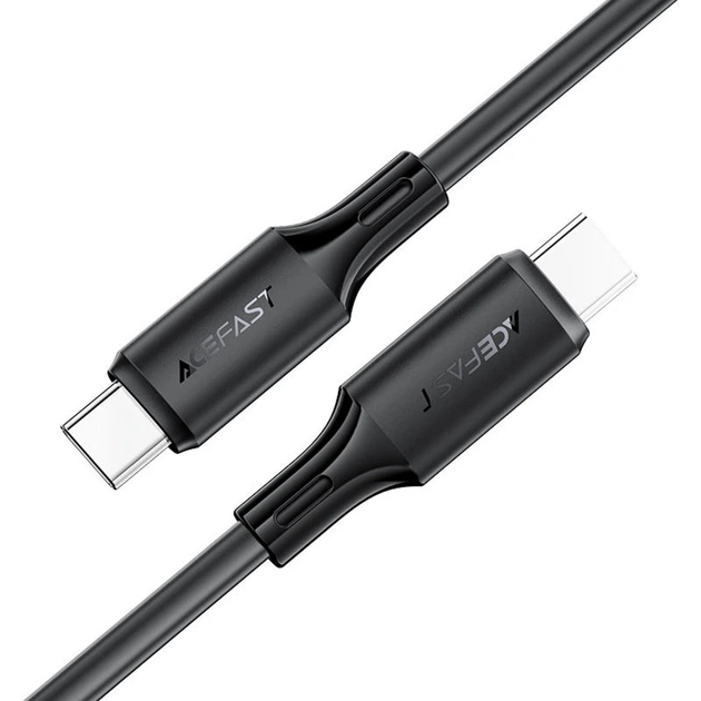 Дата кабель Acefast C17-03 Type-C to Type-C 60W (1.2m) Black - изображение 4