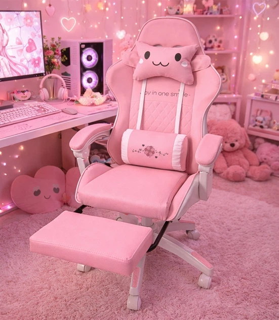 Дитяче ігрове крісло Hedo з підставкою для ніг Рожеве 100072 (5907184130453) - зображення 13