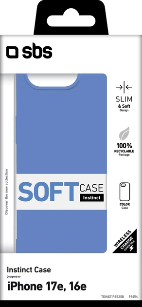 Чохол SBS Instinct для Apple iPhone 17e/16e Blue (TEINSTIPSE25B) - зображення 2