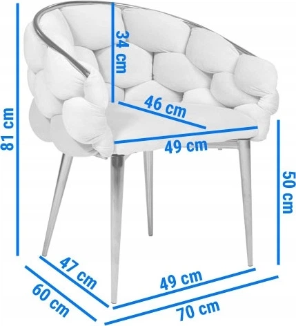Крісло велюрове Hedo Balloon Рожеве 100084 (5907184130590) - зображення 10