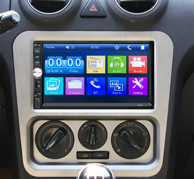 Автомагнитола 7" MP5 Full HD 1080P, Bluetooth, USB, AUX, CarPlay, Android Auto + камера заднего вида - изображение 7