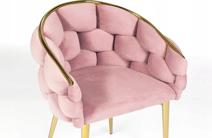 Крісло велюрове Hedo Balloon Рожеве 100084 (5907184130590) - зображення 5
