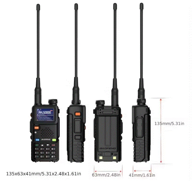 Рация Baofeng UV-5RH 10W зарядка type-c 2 шт - изображение 3