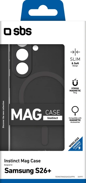 Etui SBS Instinct Mag do Samsung Galaxy S26+ Black (TEINSTMAGSAS26PPK) - obraz 2
