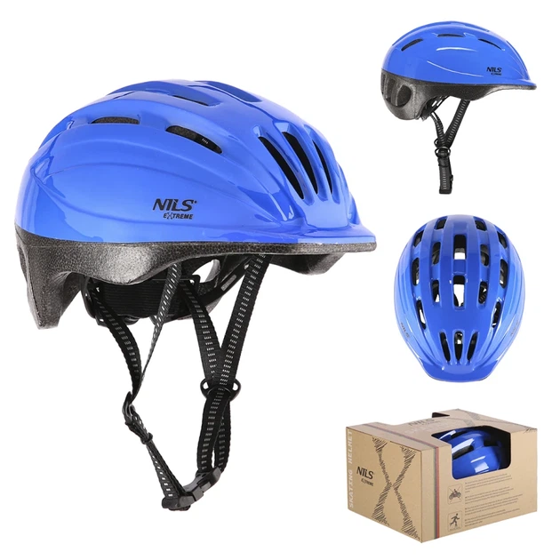 Kask Nils Extreme MTV62J S 48-52 cm Niebieski 16-70-053 (5907695534221) - obraz 8