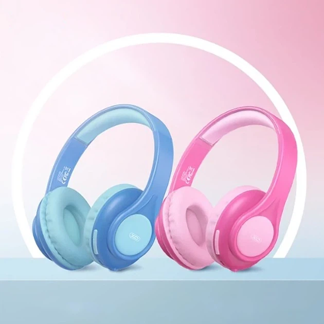 Bluetooth стерео гарнітура 40 мм 300 мАч для дітей XO BE54 Рожевий - Фото 4 Bluetooth стерео гарнітура 40 мм 300 мАч для дітей XO BE54 Рожевий - зображення 4