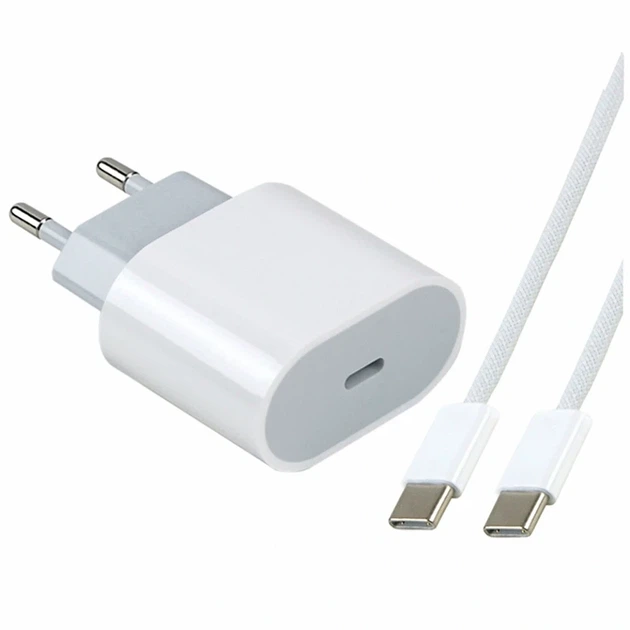 Зарядний пристрій Apple 35W Type-C адаптер з кабелем 1м білий - Фото 1 Зарядний пристрій Apple 35W Type-C адаптер з кабелем 1м білий - зображення 1