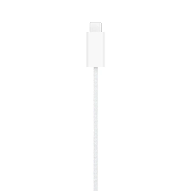 Бездротовий зарядний пристрій Apple Watch магнітне USB-C 1 метр білий ABS пластик алюмінієвий сплав - зображення 6
