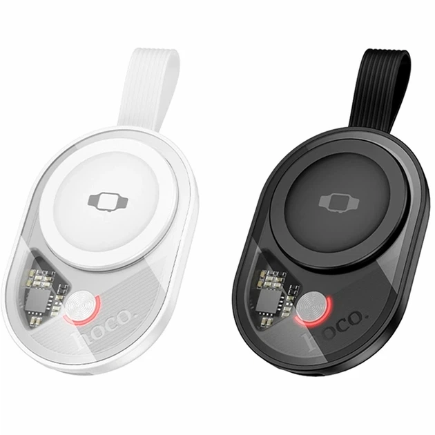 Бездротовий зарядний пристрій Hoco CW60 2.5W 50x34x9мм USB Type-C білий для Apple Watch - зображення 2