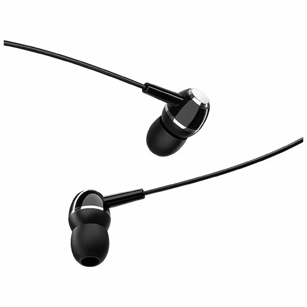 Вакуумные наушники Borofone BM36 Acura 10мм 1.2м AUX черный для музыки и звонков - Фото 4 Вакуумные наушники Borofone BM36 Acura 10мм 1.2м AUX черный для музыки и звонков - изображение 4