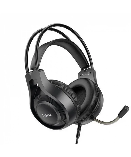 Игровые наушники Hoco W106 Tiger черный 270г с микрофоном и кабелем 1.8м для комфортного погружения в игры - Фото 6 Игровые наушники Hoco W106 Tiger черный 270г с микрофоном и кабелем 1.8м для комфортного погружения в игры - зображення 6