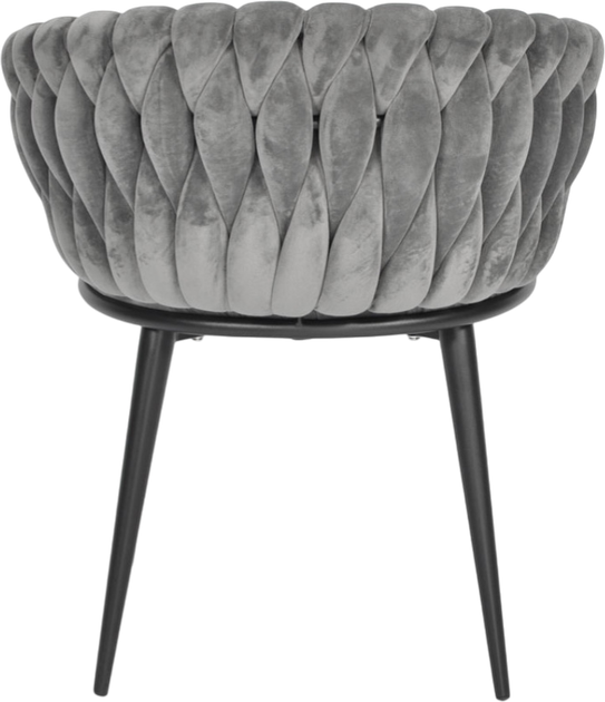 Крісло велюрове Hedo Glamour Сіре 100077 (5907184130514) - зображення 4