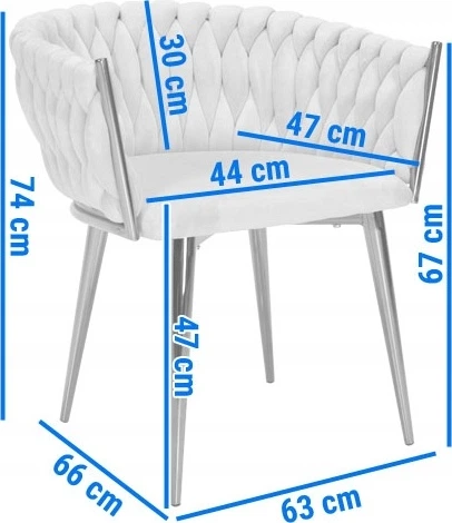 Крісло велюрове Hedo Glamour Сіре 100077 (5907184130514) - зображення 10