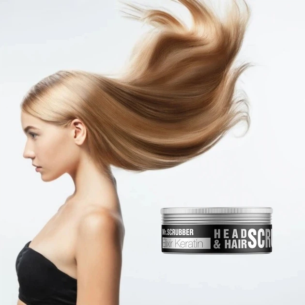 Скраб для волосся і шкіри голови Elixir Keratin TM Mr.SCRUBBER - зображення 4