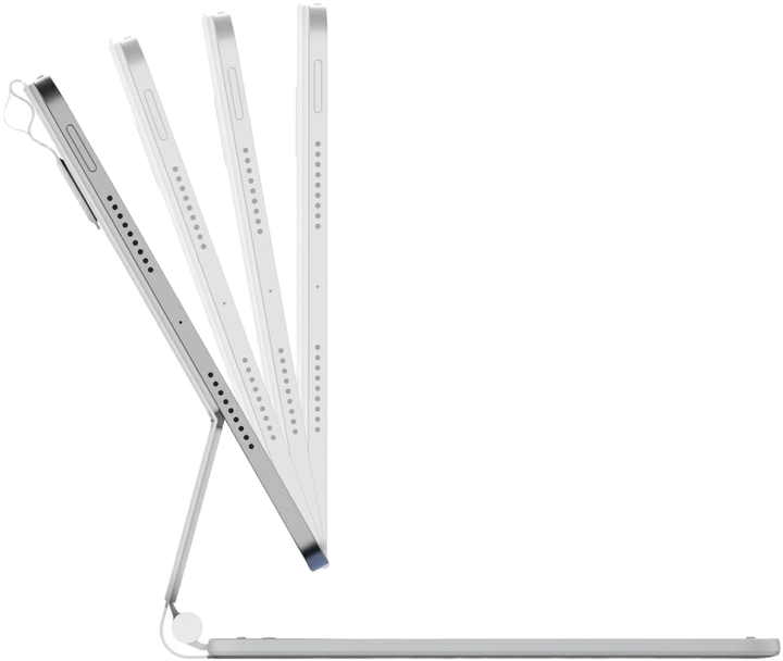 Etui z klawiaturą Typecase Edge do Apple iPad Air 11" 2024/2025 White (6979284780295) - obraz 4