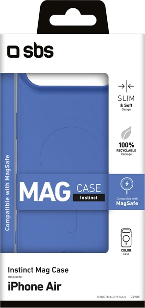 Etui SBS Instinct Mag do Apple iPhone Air Blue (TEINSTMAGIP1766B) - obraz 2