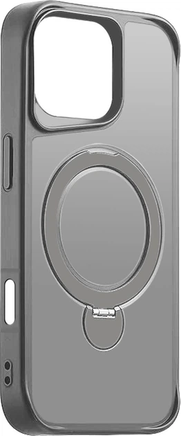 Etui plecki Etteri Matt Mag Ring Case do Apple iPhone 17 Pro Grey (GSM194423) - obraz 2