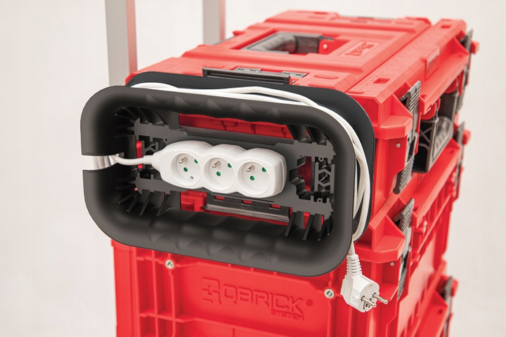 Каркас для кабелю на ящик Qbrick System Custom Cable Winder Set (5901238260516) 25,7 х 18,2 х 6,5 см, пластиковий, чорний - зображення 3