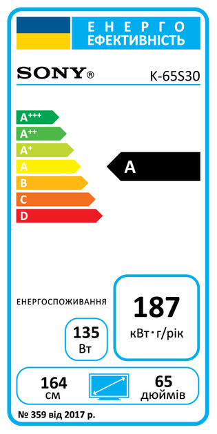Телевизор Sony 65" BRAVIA 3 K-65S30 - Фото 2 Телевизор Sony 65" BRAVIA 3 K-65S30 - изображение 2