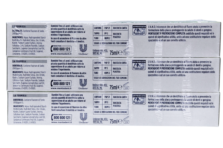 Зубна паста MENTADENT dent.p.compl. m75x3 tripack (225 ml) - Фото 2 Зубна паста MENTADENT dent.p.compl. m75x3 tripack (225 ml) - зображення 2