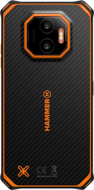 Мобільний телефон Hammer Energy X2 6/128GB Black-Orange (TEL001059) - зображення 3