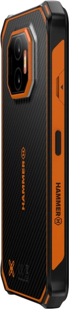 Мобільний телефон Hammer Energy X2 6/128GB Black-Orange (TEL001059) - зображення 4
