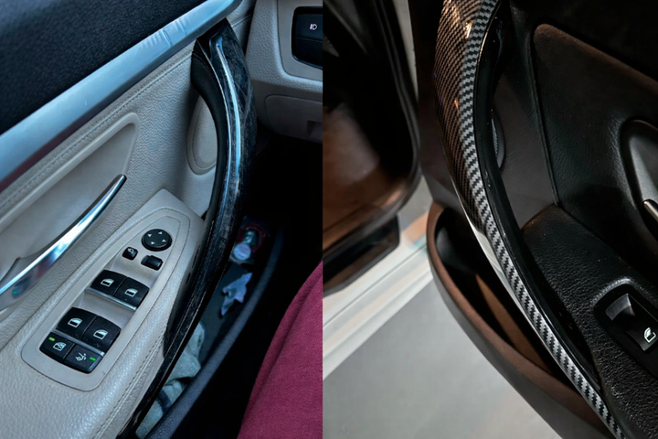 Черные накладки на внутренние ручки двери для BMW 3 / 4 Series F30 F32 F34 F35 – комплект 2 шт - Фото 3 Черные накладки на внутренние ручки двери для BMW 3 / 4 Series F30 F32 F34 F35 – комплект 2 шт - изображение 3