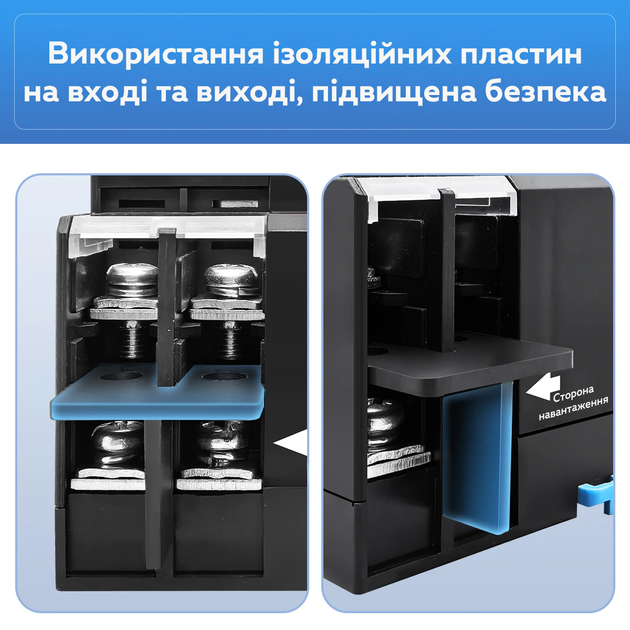 Автоматичний перемикач введення резерву (реле) TOMZN TOQ7-125/2P 125A 2P (АВР) 1-фаза - зображення 2