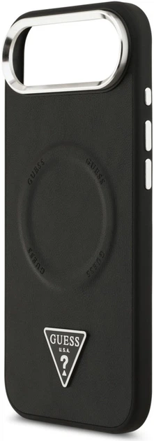 Etui Guess Triangle Logo MagSafe do Apple iPhone Air Black (GUHMP17MPSDTSCMK) - obraz 6