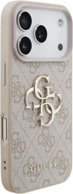 Etui Guess 4G Strap 4G Classic Logo do Apple iPhone 17 Pro Pink (GUHCP17LP4GMGSP) - obraz 3