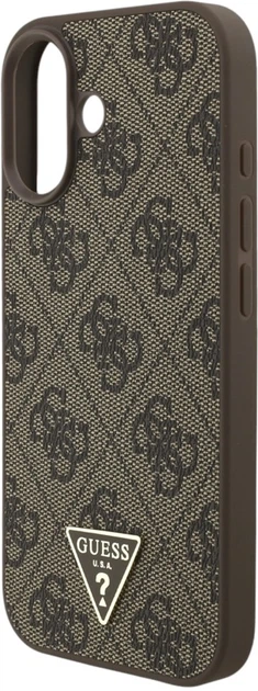 Чохол Guess 4G Strap Triangle Logo MagSafe для Apple iPhone 17 Brown (GUHMP17SP4TSDPPSW) - зображення 5